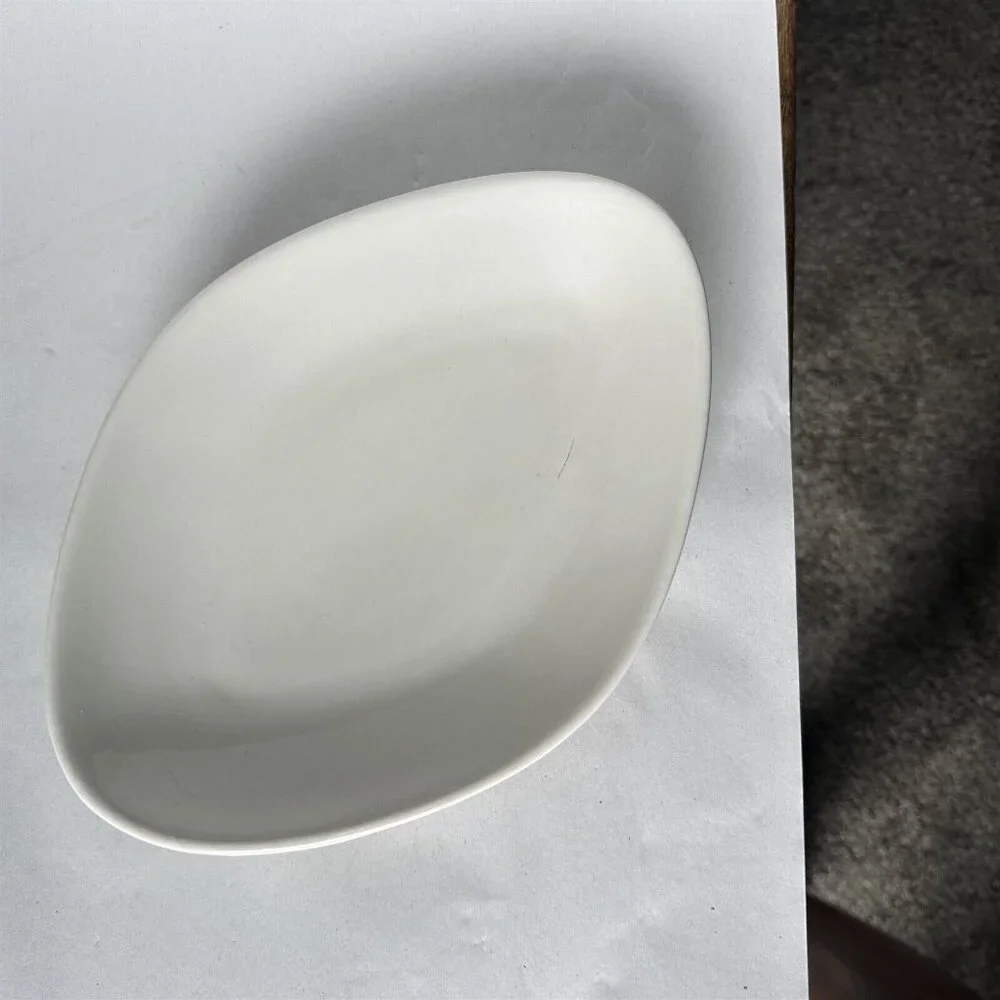 Walker China Diamond Shape Platter By Minners New York 6-48 White Restaurantware